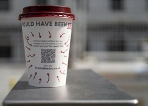 coffee cup qr code